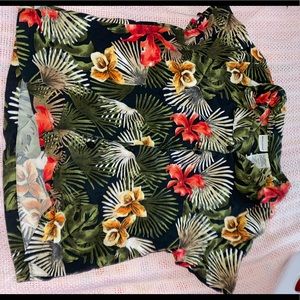 white stag button up hawaiian shirt